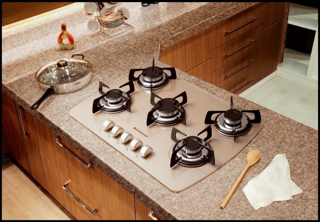 Cooktop a gás de cinco bocas
